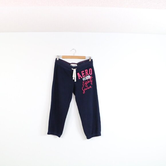 *Aeropostal Low Rise Navy Track Pant - Picture 2 of 5